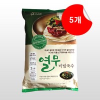 아워홈 열무 비빔국수 604g, 5개