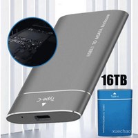 슈퍼 대용량독일 휴대용 솔리드 스테이트 드라이브16 TB SSD외장 하드 Type-C 10, 16TB, 실버