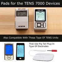 TENS 7000 공식 TENS 단위 전극 패드 16팩 - 프리미엄 품질 OTC TENS 패드 2" X 2" - 대부분의 TENS 기, 단일옵션