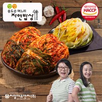 깐깐송도순김치 [깐깐 송도순] 포기김치 5kg + 백김치 3kg, 1세트, 8kg