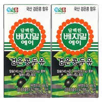 [베지밀] 담백한 에이 검은콩 두유 190ml x 32팩, 32개