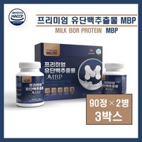 식약처인증 엠비피 MBP 뼈 엔 엠비피 mbp 뼈앤 mbp 유단백추출물 정 뼈 건강 산양유 락토페린 농축유청 단백질 분말 가루 식약청 인정 인증 부모님 명절 선물세트 추천, 90정, 3박스