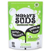 Mollys Suds 몰리스서즈 식기 세척기 포드 60개입 시트러스향, 1개