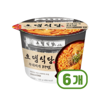 오뎅식당 부대찌개라면 큰컵사발면 105g x 6개