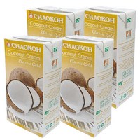 태국 차오코 코코넛 크림 클래식 골드 /CoconutCream Classic Gold 파스타 커리 스무디 CHAOKOH, 1L, 4개