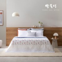 [박술녀] [K]풍기인견100 피그먼트 자수 침구 풀세트, 색상:화이트, 1개