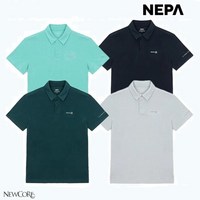 네파_NEPA_남성 린넨과 같은 까슬까슬한 터치감으로 무더운 여름 산행 뿐 아니라 일상복으로 시원하게 착용 가능한 프로스트 반팔 폴로 티셔츠_7K35211YN