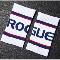 ROGUE 크로스핏 로그 손목 보호대 스트랩 아대, 화이트, 1개