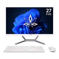 뷰라이프 27인치 일체형PC N5095 윈도우11포함 저소음 무선키보드마우스 증정, 240GB, 16GB, WIN11 Pro, 화이트, AP-D270-N5