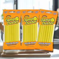 [정품100%] 스크럽대디 먼지 더스트 청소 스펀지 Scrub Daddy Damp Duster 노랑 3개