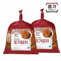 [종가] 아삭한 포기김치, 2개, 4.8kg