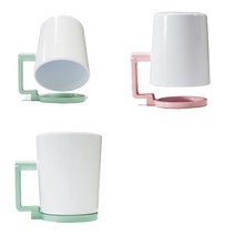 [욕실컵걸이] 물바로 거꾸로 양치컵 [그린1+핑크1], 1개