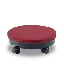 탑체어 앉은뱅이 회전 좌식의자, 앉은뱅이 가죽형_와인