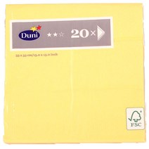 DUNI 가정용 냅킨 20p, 옐로우, 1개