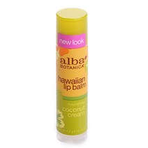 Alba Botanica 하와이안 립 밤 4.2g, Coconut Cream, 1개