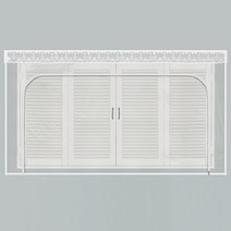 다샵 창문형 지퍼식 EVA 방풍 바람막이 에어캡, 투명