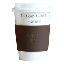 에코사랑 머그컵 320ml, 초콜렛, 1개