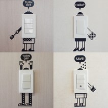 투페이지 스위치피플 디자인 스티커, 235 x 350mm, 1개