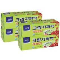 크린랲 이중 지퍼백 소 20p, 4개