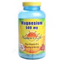 네이쳐스라이프 마그네슘 500mg 플러스 비타민 B6 캡슐, 250개입, 1개