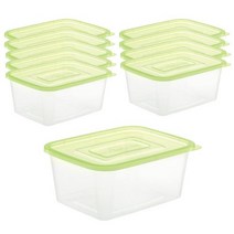 쿡앤락 밀폐 사각용기 1.5 L 10p 세트, 1개, 밀폐용기 10p