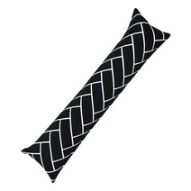 이코니하우스 세미블럭 바디필로우 커버 솜미포함, 블랙