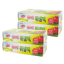 롯데이라이프 실속형 위생팩, 100매, 4개입
