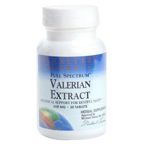 플래너터리허벌스 발레리안 추출물 650mg 타블렛, 30개입, 1개