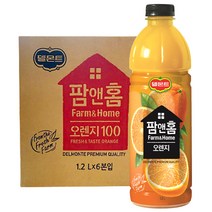델몬트 팜앤홈 오렌지 음료, 1.2L, 6개입