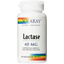 솔라레이 락타아제 40mg 베지테리안 캡슐, 100개입, 1개