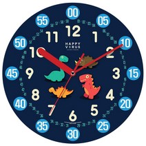 해피바이러스 어린이 교육용 벽시계, 2178 아기공룡