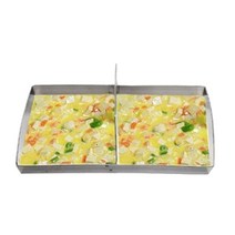 사각 계란틀/2구계란틀/3구계란틀/사각틀/달걀틀/계란모양틀/토스트/샌드위치/지단틀/빵/계란모양/제과제빵 사각.계란틀(2구), 1개