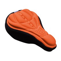 상상피플 3D 자전거 쿠션 안장커버, 오렌지, 1개