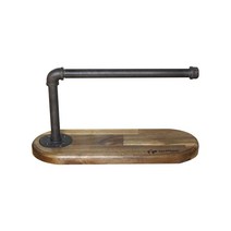IN PIPE 원목 스탠드 타원 키친타올걸이 - JSK961, 아카시아 엔틱, 1개