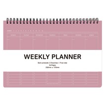 투영디자인 엘리트 체크 위클리 플래너, 모카핑크