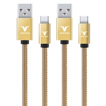 벤토사 MAX2.4 C타입 레더 고속케이블 트리브라운, 2개입, 1m