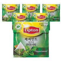 립톤 허브티 페퍼민트 10티백, 8g, 6개