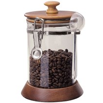 코맥 나무아크릴밀폐용기 750ml, 혼합 색상, 1개