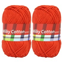 브랜드얀 밀키코튼 레드라벨 면혼방 뜨개실 2p, 39번 아라비안