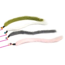 힐링타임 반려묘 천연밍크 꼬리막대 NH-039, 랜덤 발송, 2개