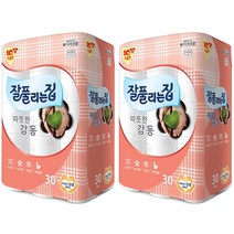 잘풀리는집 따뜻한감동 휴지 25m, 30개입, 2개