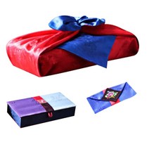 팔복상회 전통공예품 현금 예단 세트 청홍 신부 예단 2색함 + 예단보 청색, 혼합색상, 1개