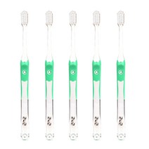 242 칫솔 성인용 초록, 5개입, 1개