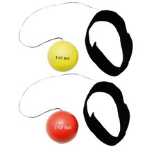 Creativeboxing TAP Ball 일반용 복서용 탭볼 세트, 옐로우, 레드
