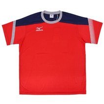 미즈노 남성용 62JA708137 라운드 티셔츠