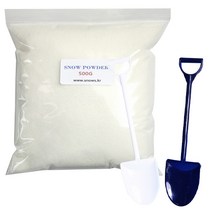 제일산업개발 스노우파우더 눈놀이 인공눈 500g + 눈삽 랜덤 발송, 혼합 색상