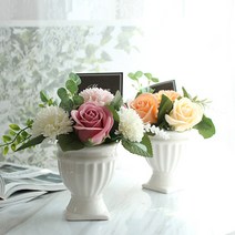 모리앤 빅토리아 센터피스, 피치 + 인디핑크, 2개입