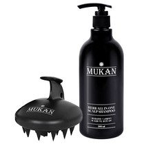 무칸 허브 올인원 두피 샴푸 500ml + 두피 케어 샴푸 브러쉬, 1세트
