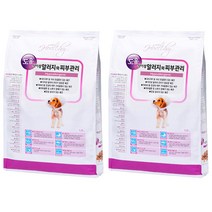 에임헬씨 식이성 알러지와 피부관리 도움 강아지 사료, 피부/털개선, 1.8kg, 2개