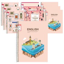 영아트 여아용 영어 넓은칸 스프링노트, 랜덤 발송, 10개